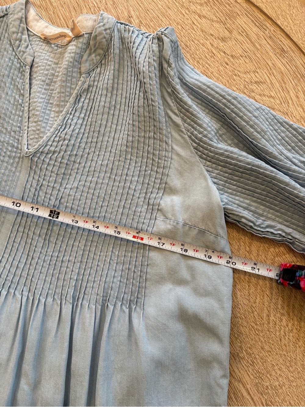 Soft Surroundings Chambray Denim Top - Picture 13 of 15